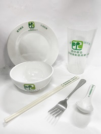 All types of tableware